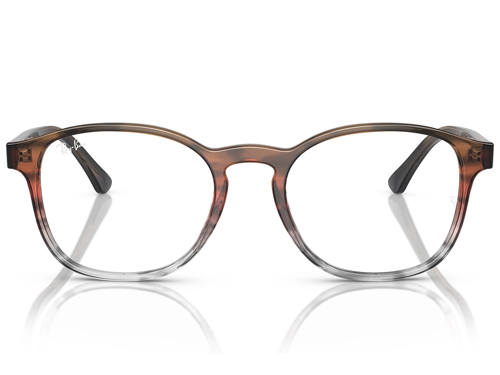 Ray-Ban RX5417 8251 50 Striped Brown and Red