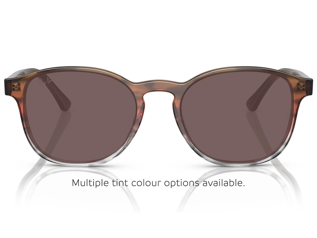 Ray-Ban RX5417 8251 50 Striped Brown and Red