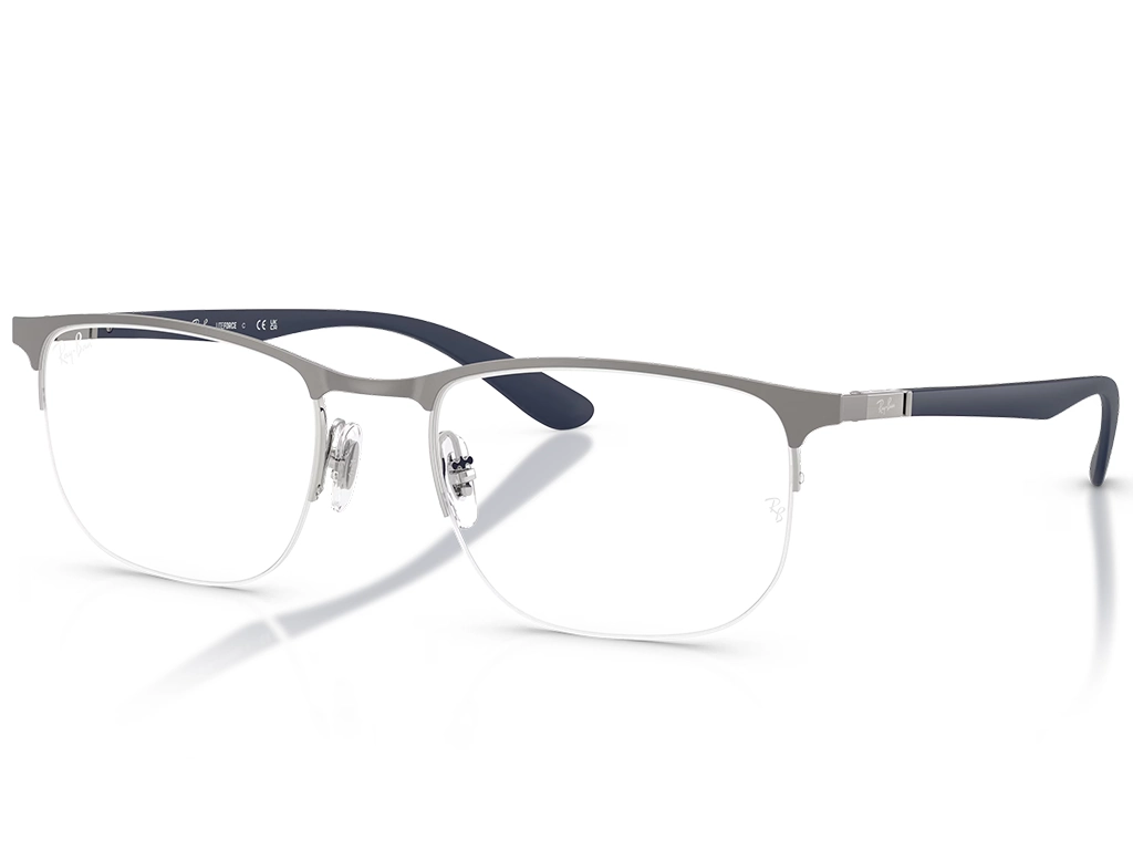 Ray-Ban RX6513 2620 55 Matte Gunmetal on Silver