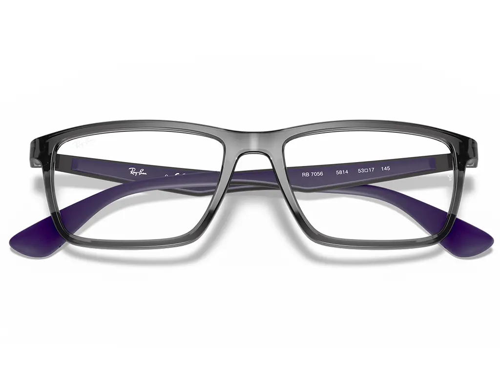 Ray-Ban RX7056 5814 55 Transparent Grey