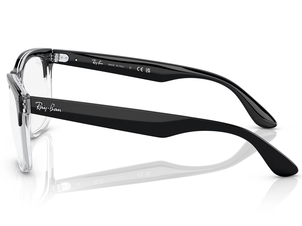 Ray-Ban Steve RX4487V 8193 54 Black on Transparent