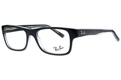 Ray-Ban RX5268 2034 50 Black On Transparent