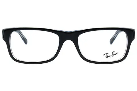 Ray-Ban RX5268 2034 50 Black On Transparent