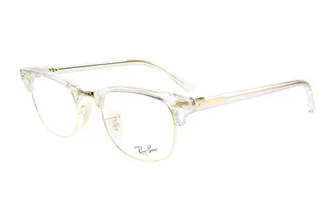 Ray-Ban Clubmaster RX5154 5762 49 Transparent Gold