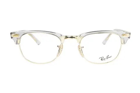 Ray-Ban Clubmaster RX5154 5762 49 Transparent Gold