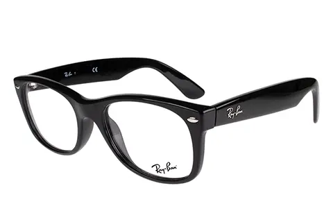 Ray-Ban New Wayfarer RX5184 2000 52 Shiny Black