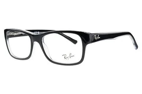 Ray-Ban RX5268 2034 52 Black On Transparent