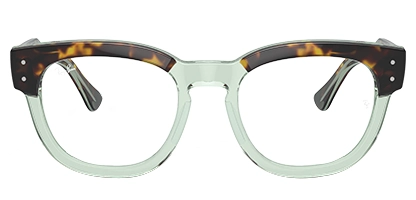 Mega Hawkeye RX0298V 8249 50 Havana on Transparent Green