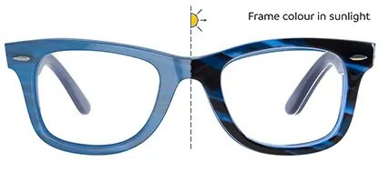 Wayfarer Ease RX4340V 8384 50 Photo Striped Blue