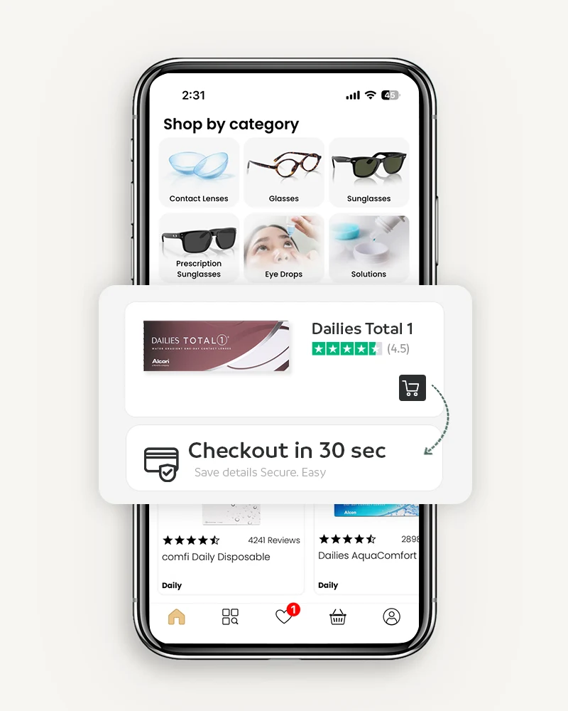 Easy browsing and faster checkouts