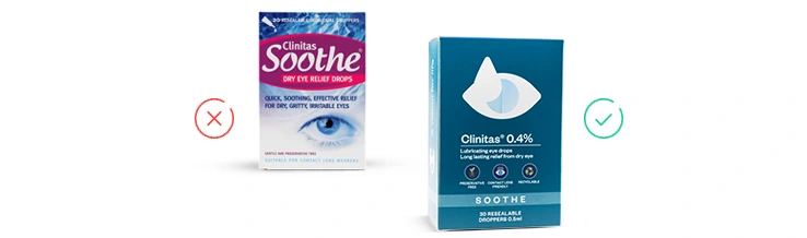 Clinitas Soothe Preservative-Free Eye Drops - 20 x 0.5ml
