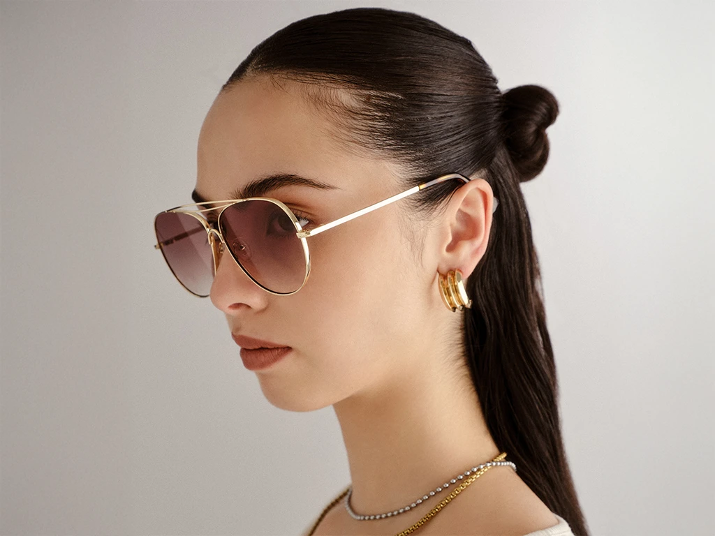 Le Specs Abracadabra Bright Gold 63 Gradient