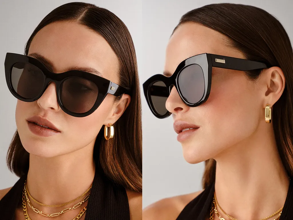 Le Specs Air Heart Black