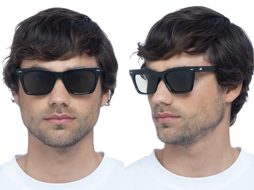 Le Specs Chante Black Polarised