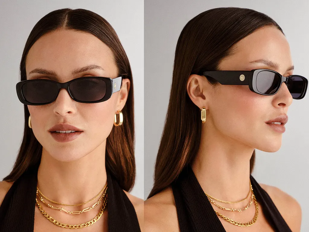 Le Specs Unreal Shiny Black