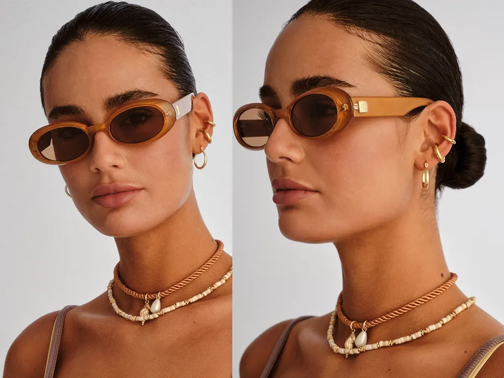 Le Specs Work It! Gold Pearl 53