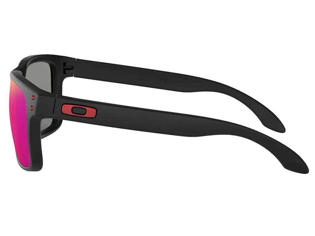 Oakley OO9102 Holbrook 910236 Matte Black Positive Red Iradium