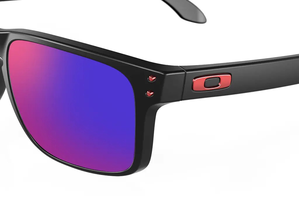 Oakley OO9102 Holbrook 910236 Matte Black Positive Red Iradium