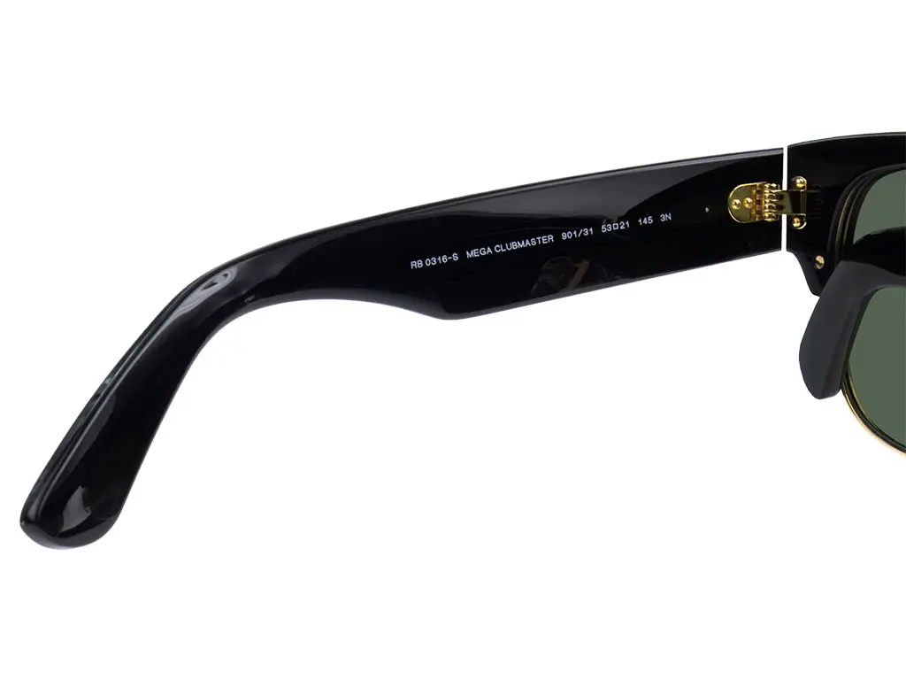 Ray-Ban RB0316S Mega Clubmaster Black on Gold 901/31