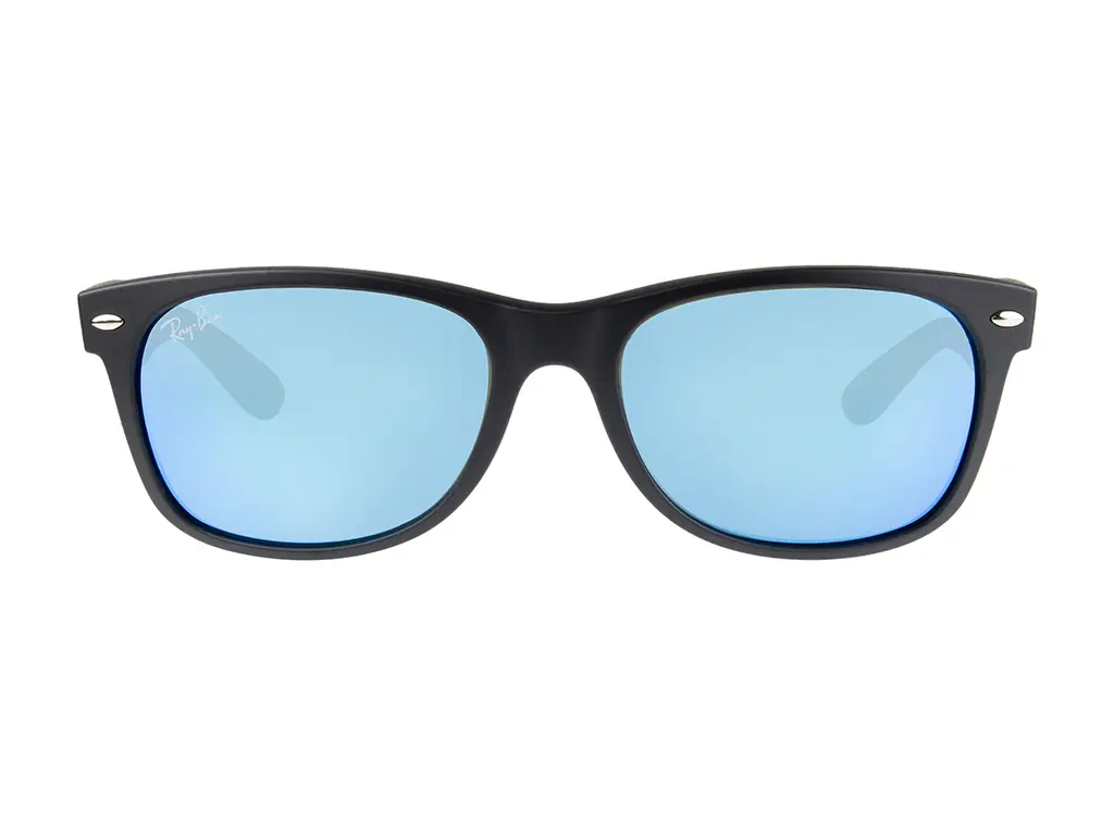 Ray-Ban RB2132 New Wayfarer Black Blue Flash 622/17 Large