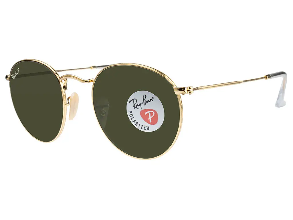 Ray-Ban RB3447 Round Metal 001/58 Gold Polarised