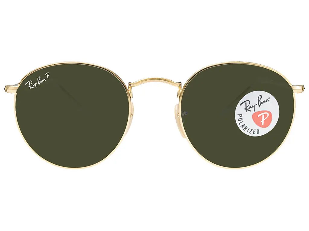 Ray-Ban RB3447 Round Metal 001/58 Gold Polarised