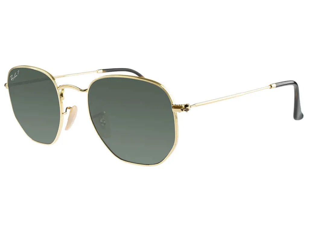 Ray-Ban RB3548N Hexagonal Gold 001/58 Polarised