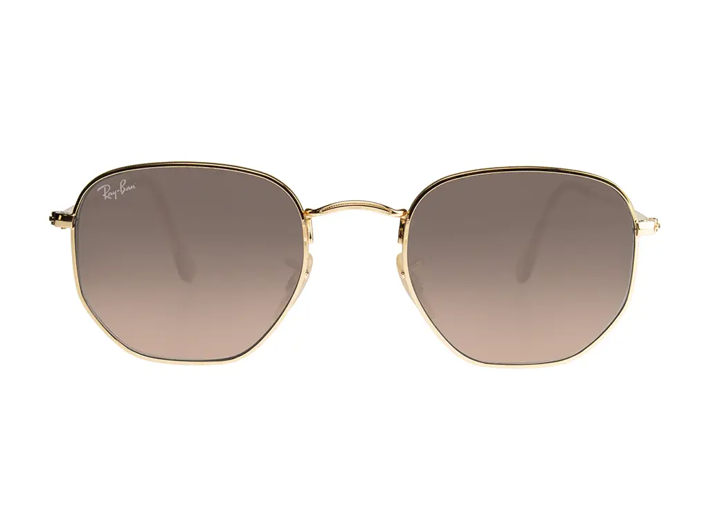 Ray-Ban RB3548N Hexagonal Gold Brown 912443