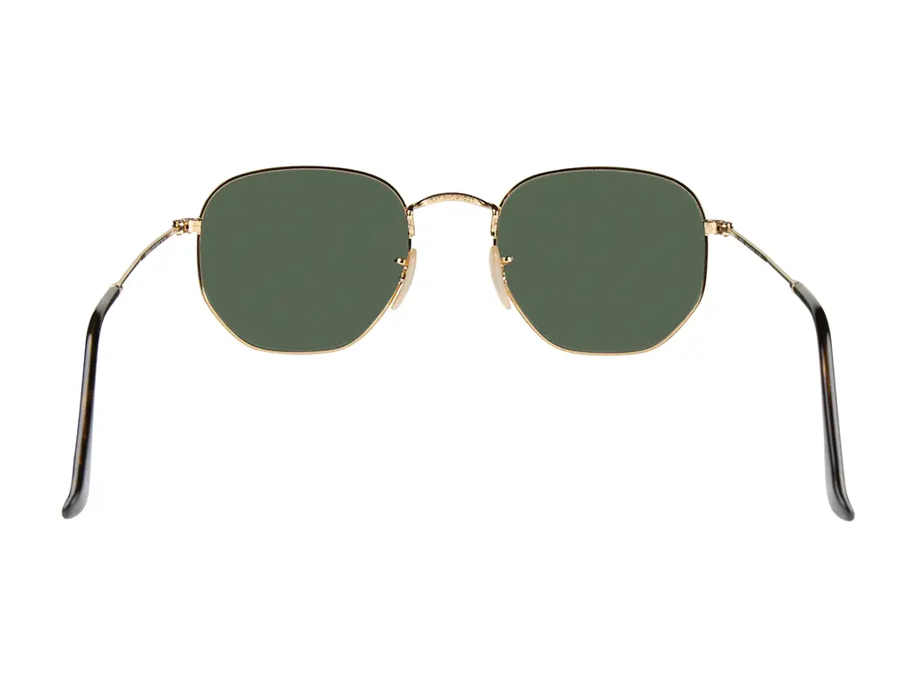 Ray-Ban RB3548N Hexagonal Gold Green 001