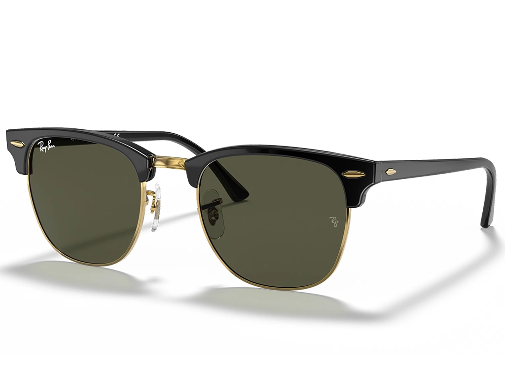 Ray-Ban Clubmaster RB3016 W0365 49 Black on Gold