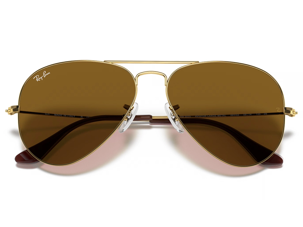 Ray-Ban RB3025 Aviator Gold Brown 001/33