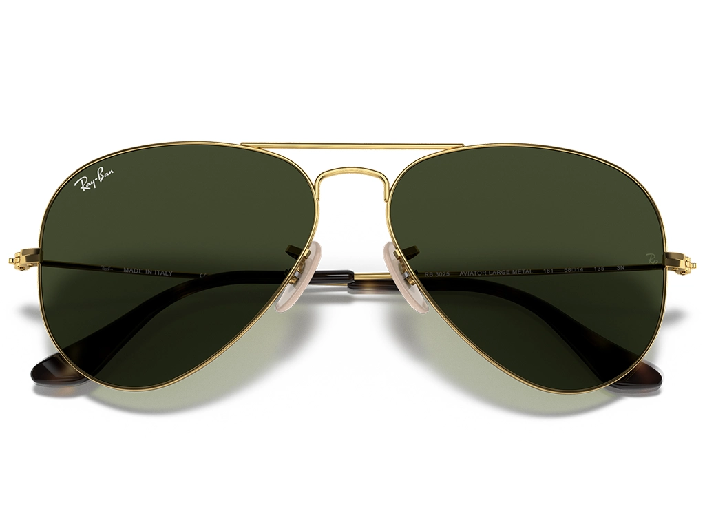 Ray-Ban RB3025 Aviator Gold Green 181