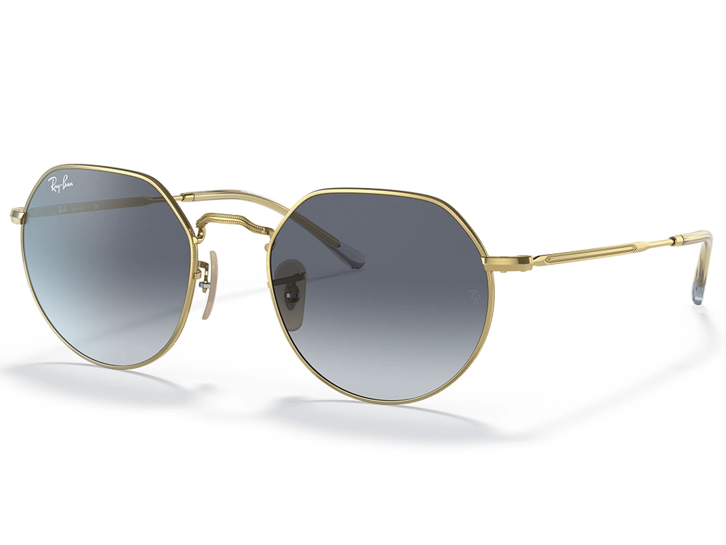 Ray-Ban RB3565 Jack 001/86 Arista Gold 53 Blue Gradient