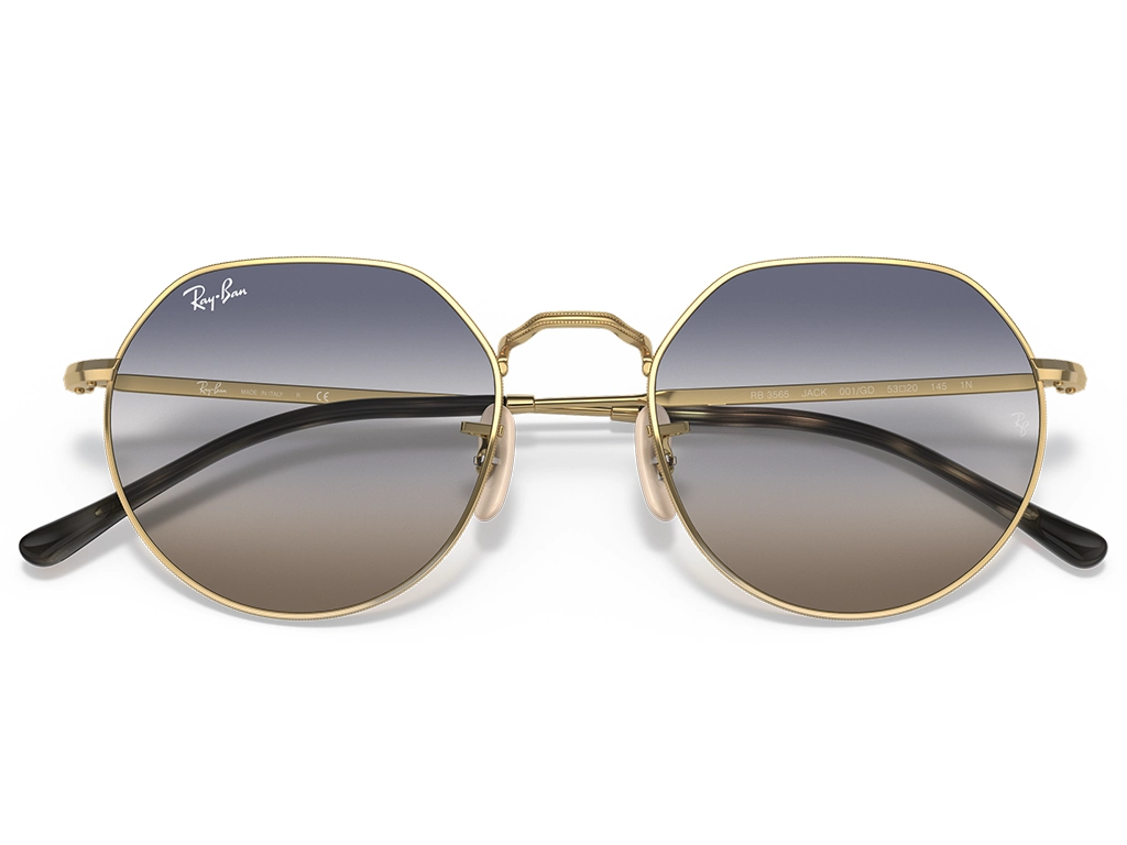 Ray-Ban RB3565 Jack 001/86 Arista Gold 53 Blue/Brown Gradient