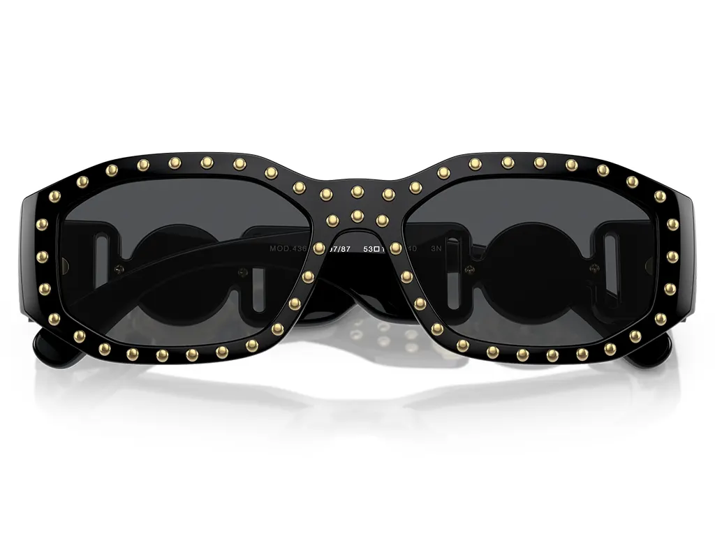 Versace Studded Medusa Biggie VE4361 539787 Black 53