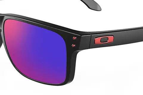 Oakley OO9102 Holbrook 910236 Matte Black Positive Red Iradium