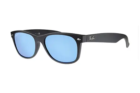 Ray-Ban RB2132 New Wayfarer Black Blue Flash 622/17 Large