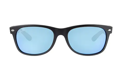 Ray-Ban RB2132 New Wayfarer Black Blue Flash 622/17 Large