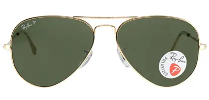  RB3025 Aviator Gold Green Large 001/58 Polarised