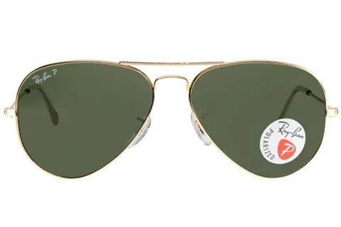 Ray-Ban RB3025 Aviator Gold Green Large 001/58 Polarised