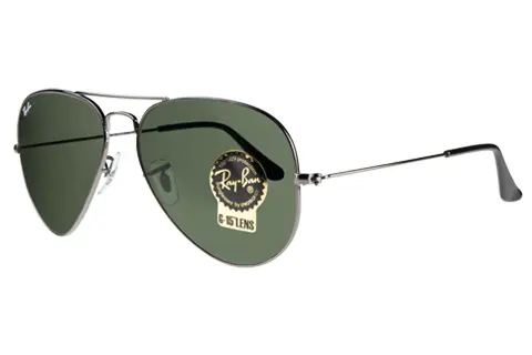 Ray-Ban RB3025 Aviator Gunmetal Green W0879