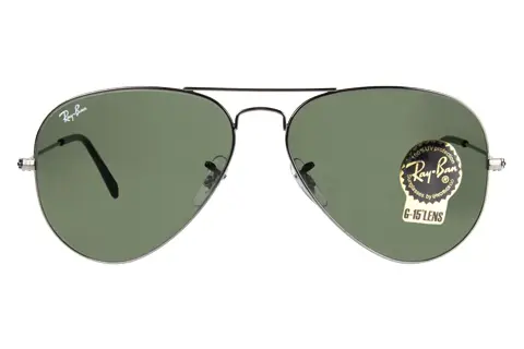 Ray-Ban RB3025 Aviator Gunmetal Green W0879