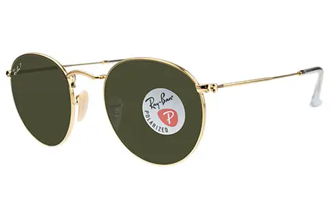 Ray-Ban RB3447 Round Metal 001/58 Gold Polarised