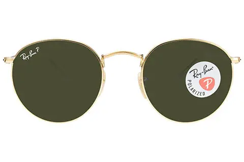 Ray-Ban RB3447 Round Metal 001/58 Gold Polarised