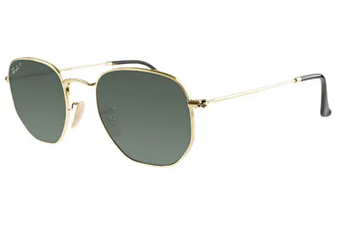 Ray-Ban RB3548N Hexagonal Gold 001/58 Polarised