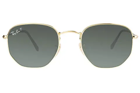 Ray-Ban RB3548N Hexagonal Gold 001/58 Polarised