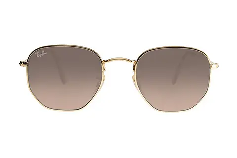 Ray-Ban RB3548N Hexagonal Gold Brown 912443