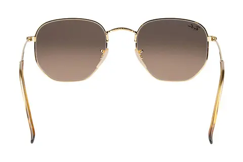 Ray-Ban RB3548N Hexagonal Gold Brown 912443