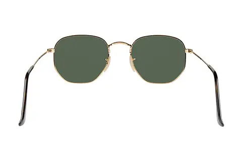 Ray-Ban RB3548N Hexagonal Gold Green 001