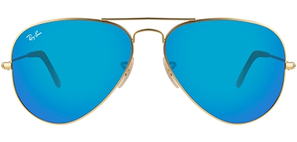  RB3025 Aviator Gold Blue Flash 112/17